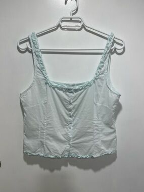 Deiji Studios Button Frill Top